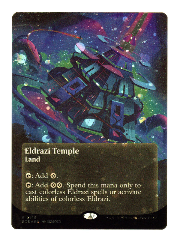 Eldrazi Temple (0149) (Borderless) (Galaxy Foil) - Edge of Eternities: Stellar Sights (EOS)