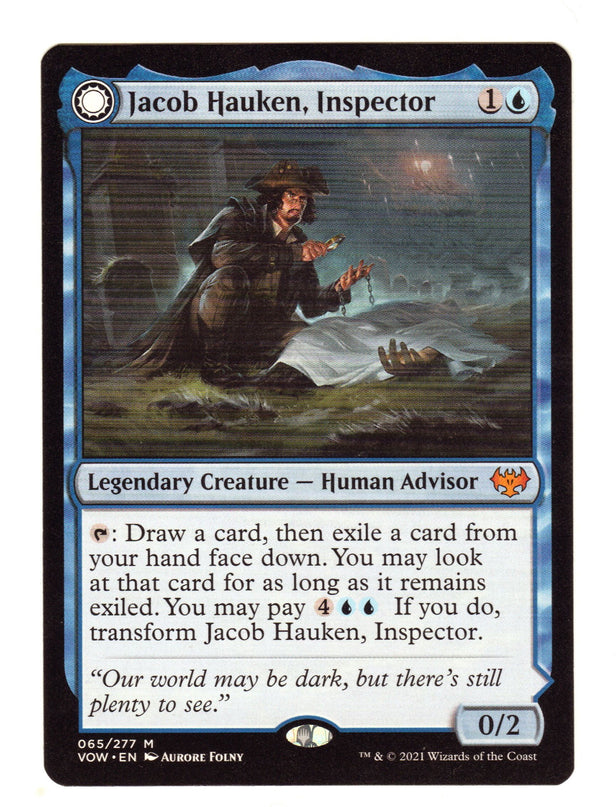 Jacob Hauken, Inspector