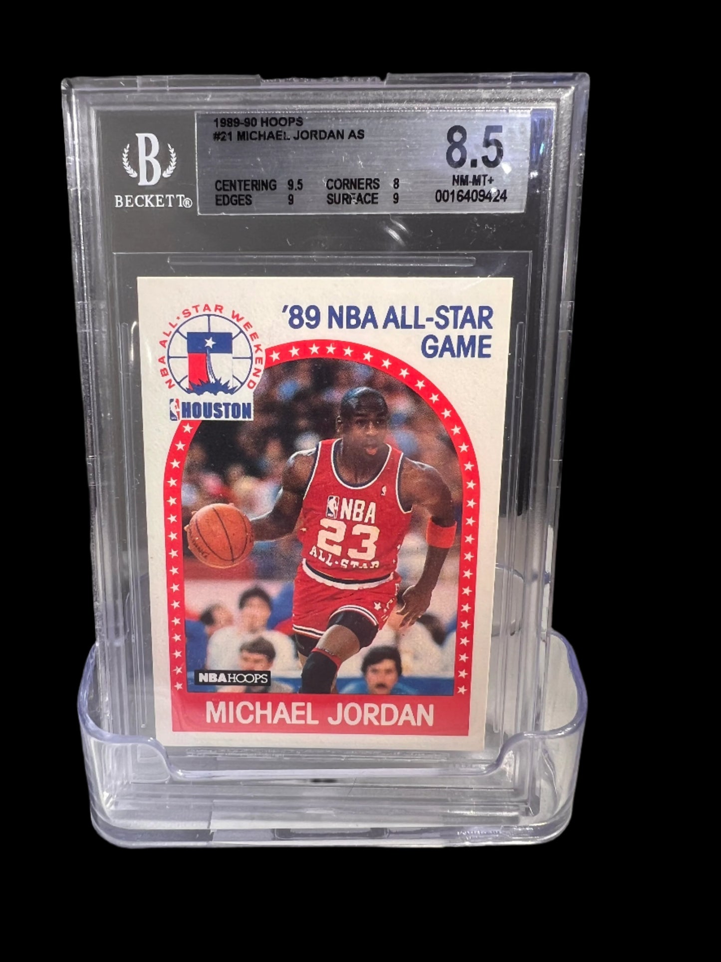 1989 - 90 Hoops Michael Jordan #21 All Star NM+ (8.5)