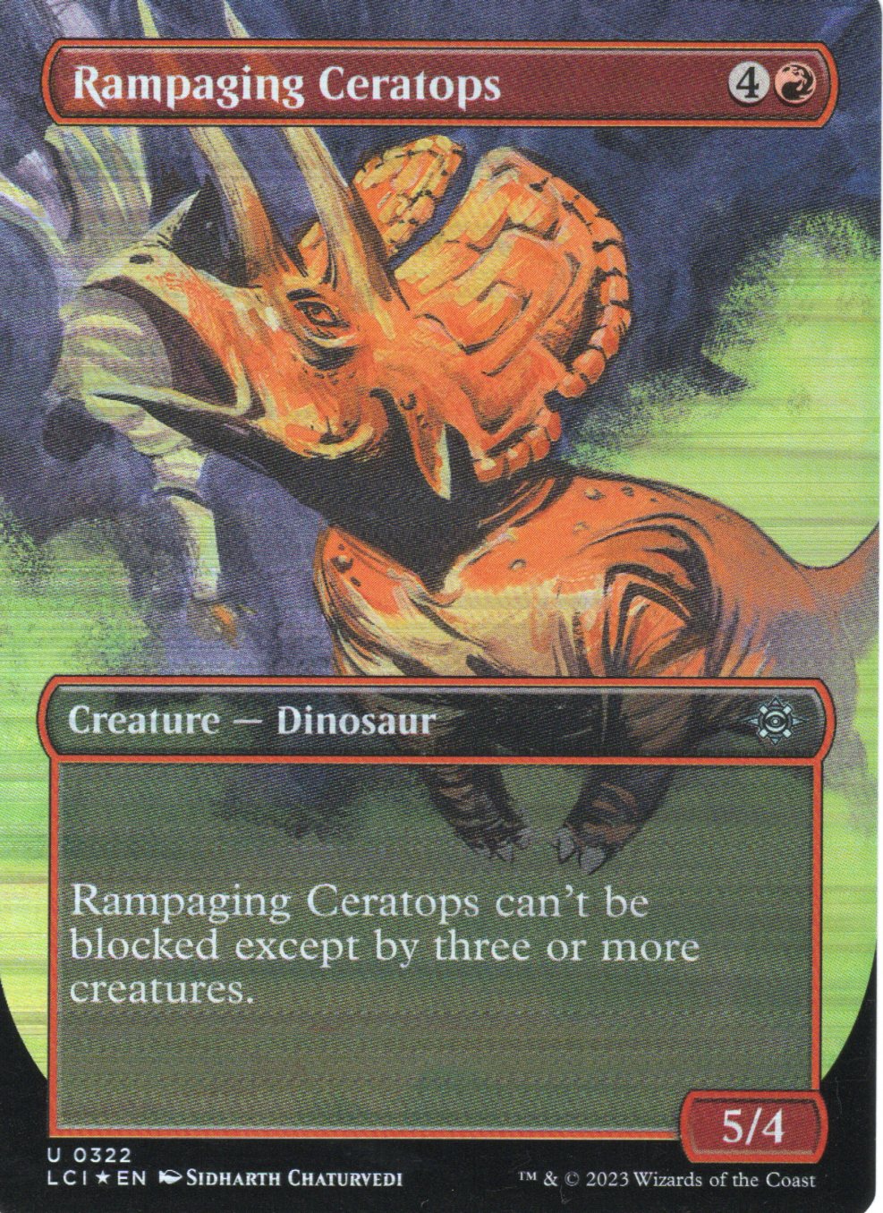 Rampaging Ceratops (Borderless Foil)