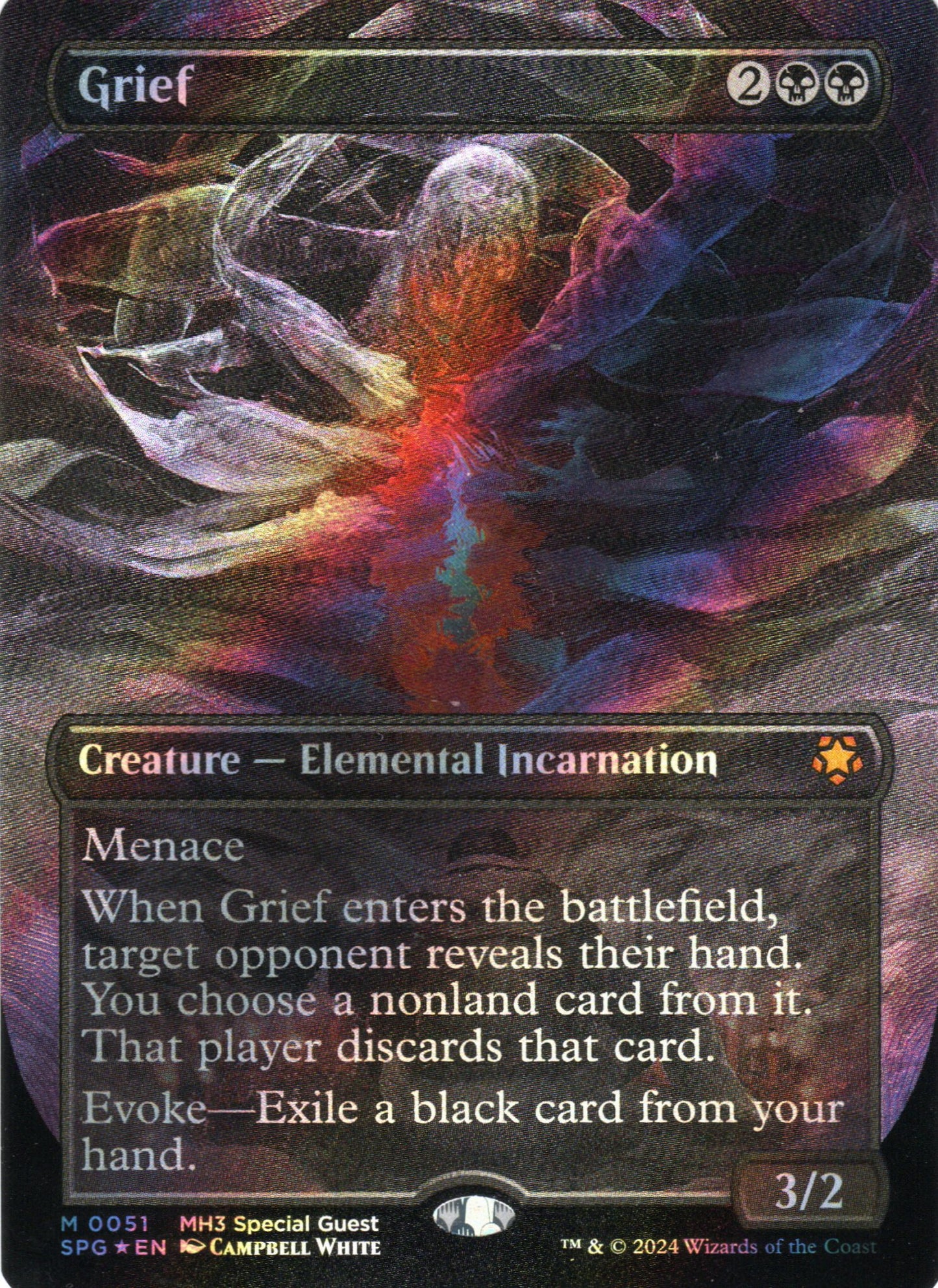 Grief (Borderless-Textured Foil)