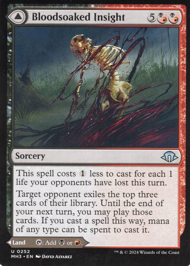 MTG Singles - Bloodsoaked Insight/Sanguine Morass