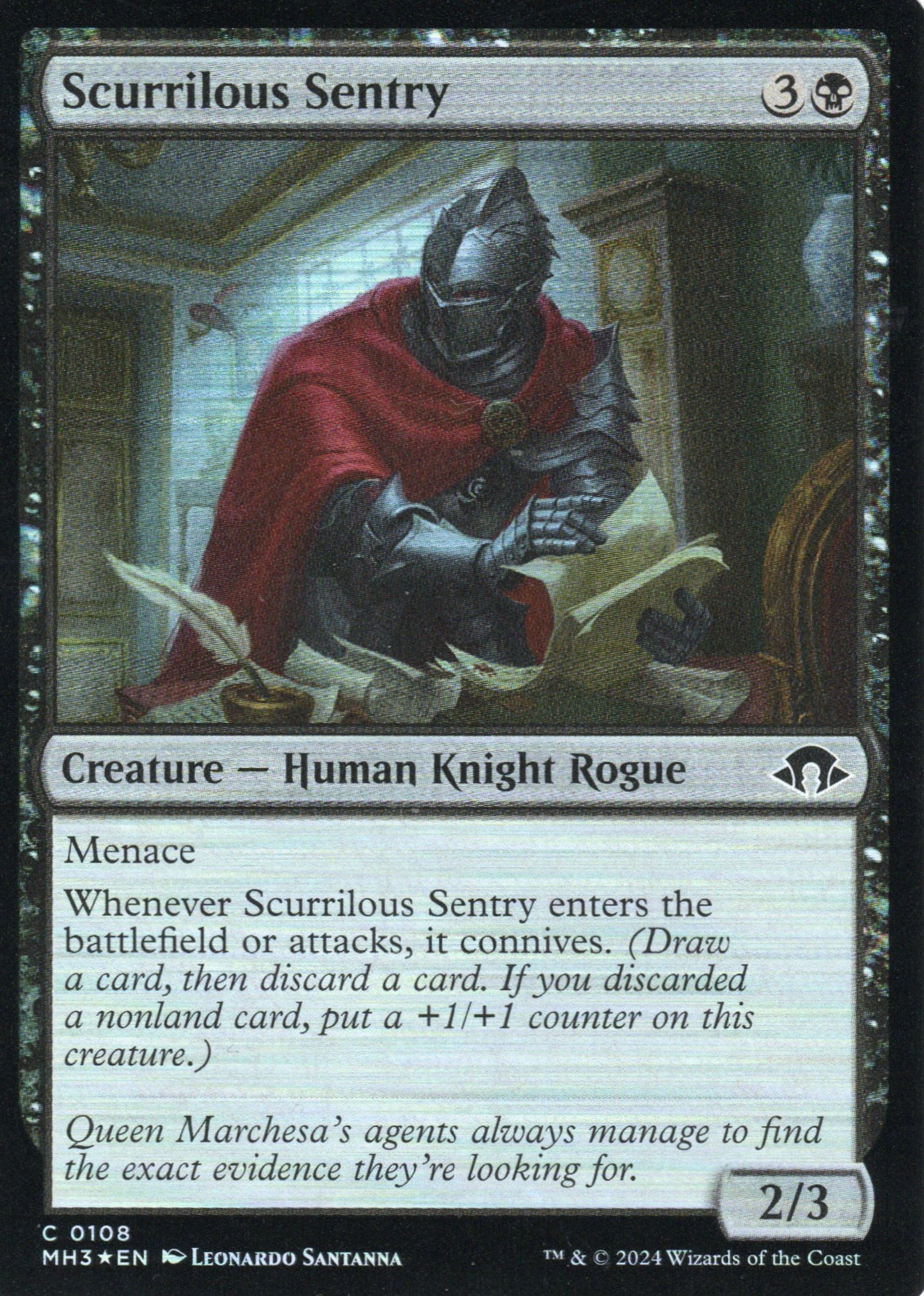 Scurrilous Sentry (Foil)