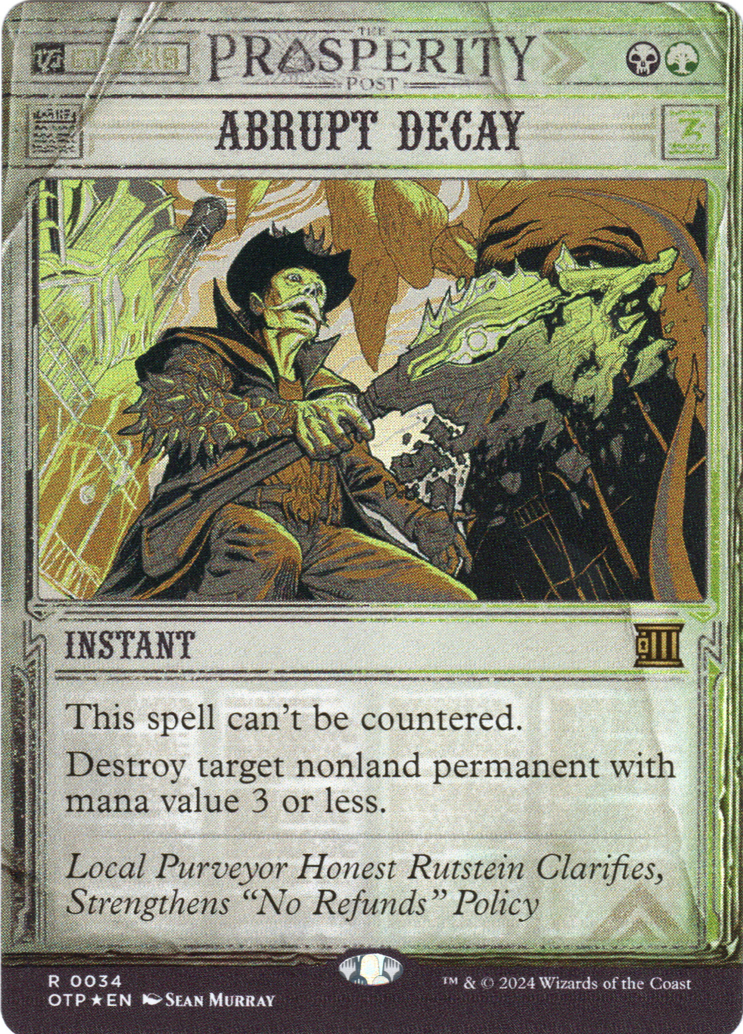 MTG Singles - Abrupt Decay - Foil (Breaking News)