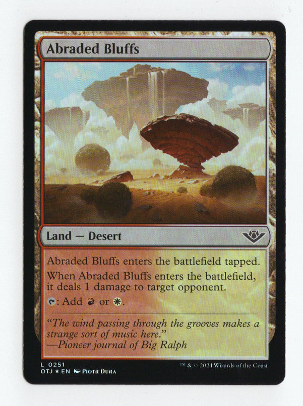 Abraded Bluffs - Foil
